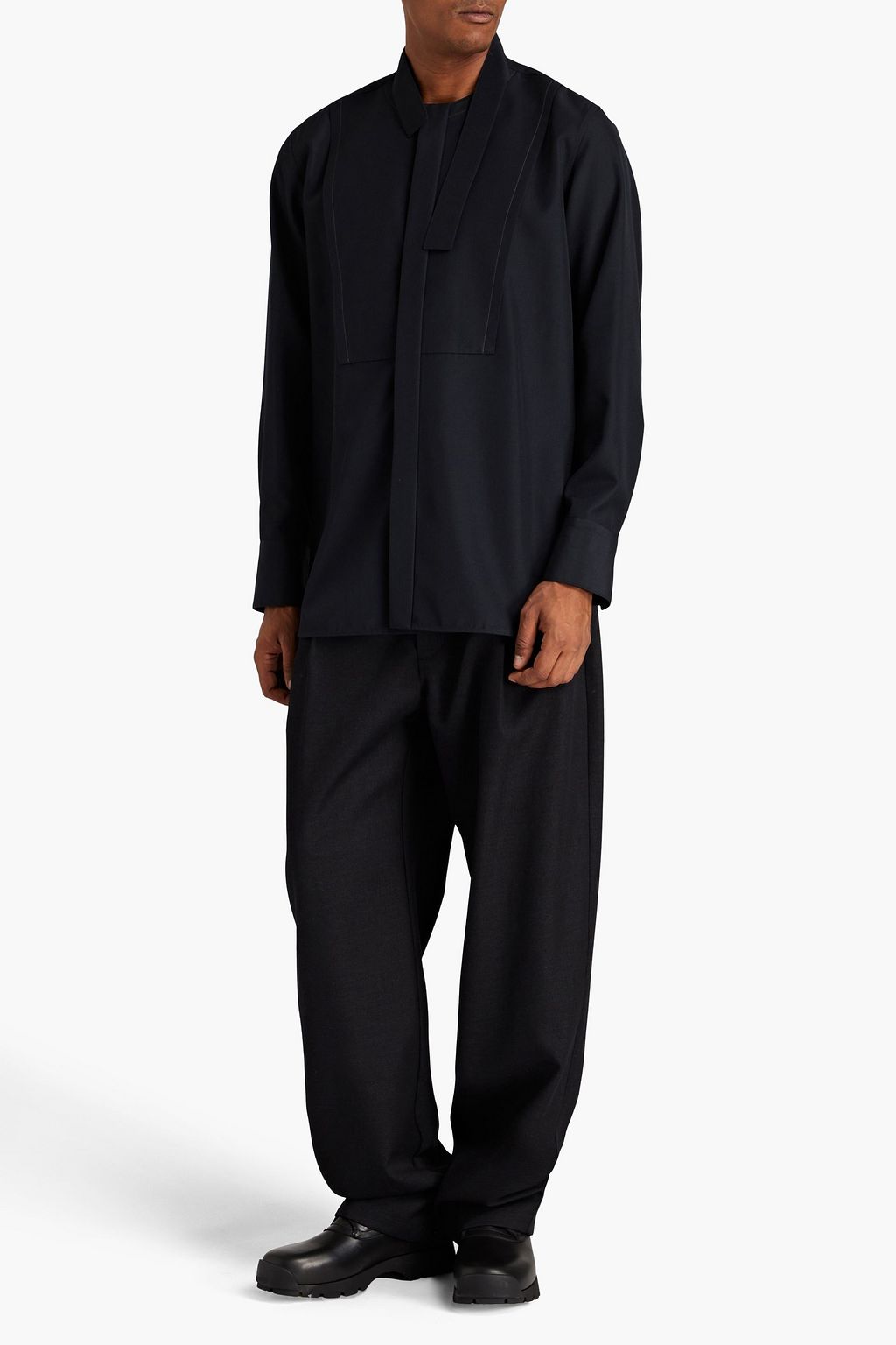 JIL SANDER Wool-blend shirt