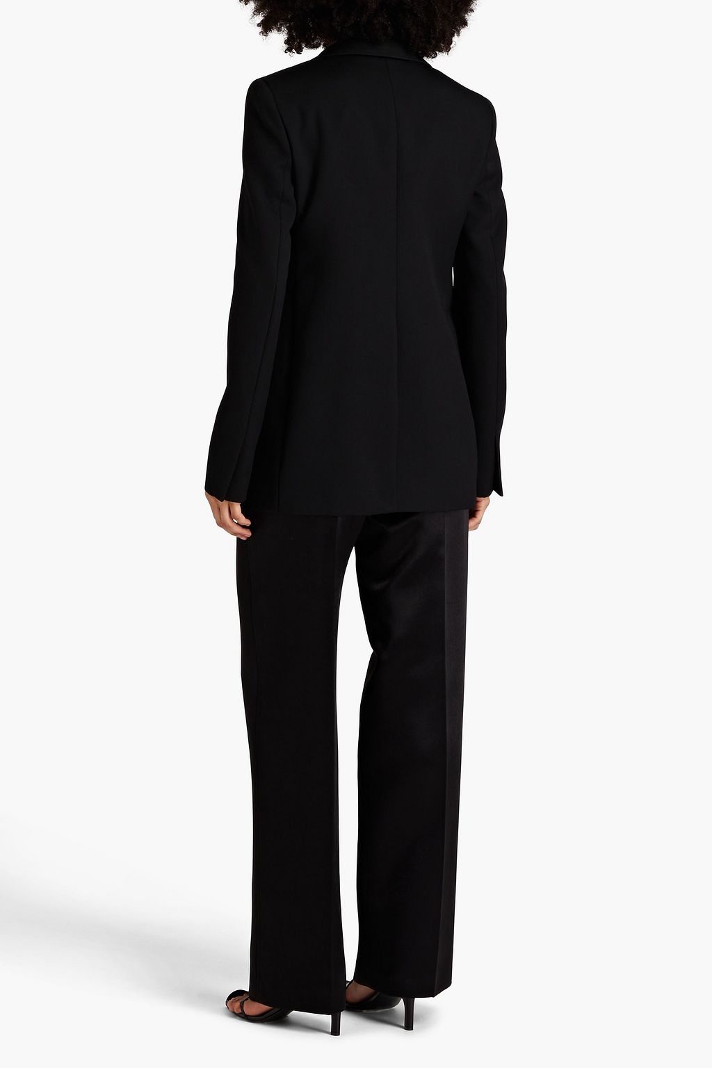 JIL SANDER Bow-detailed wool-crepe blazer