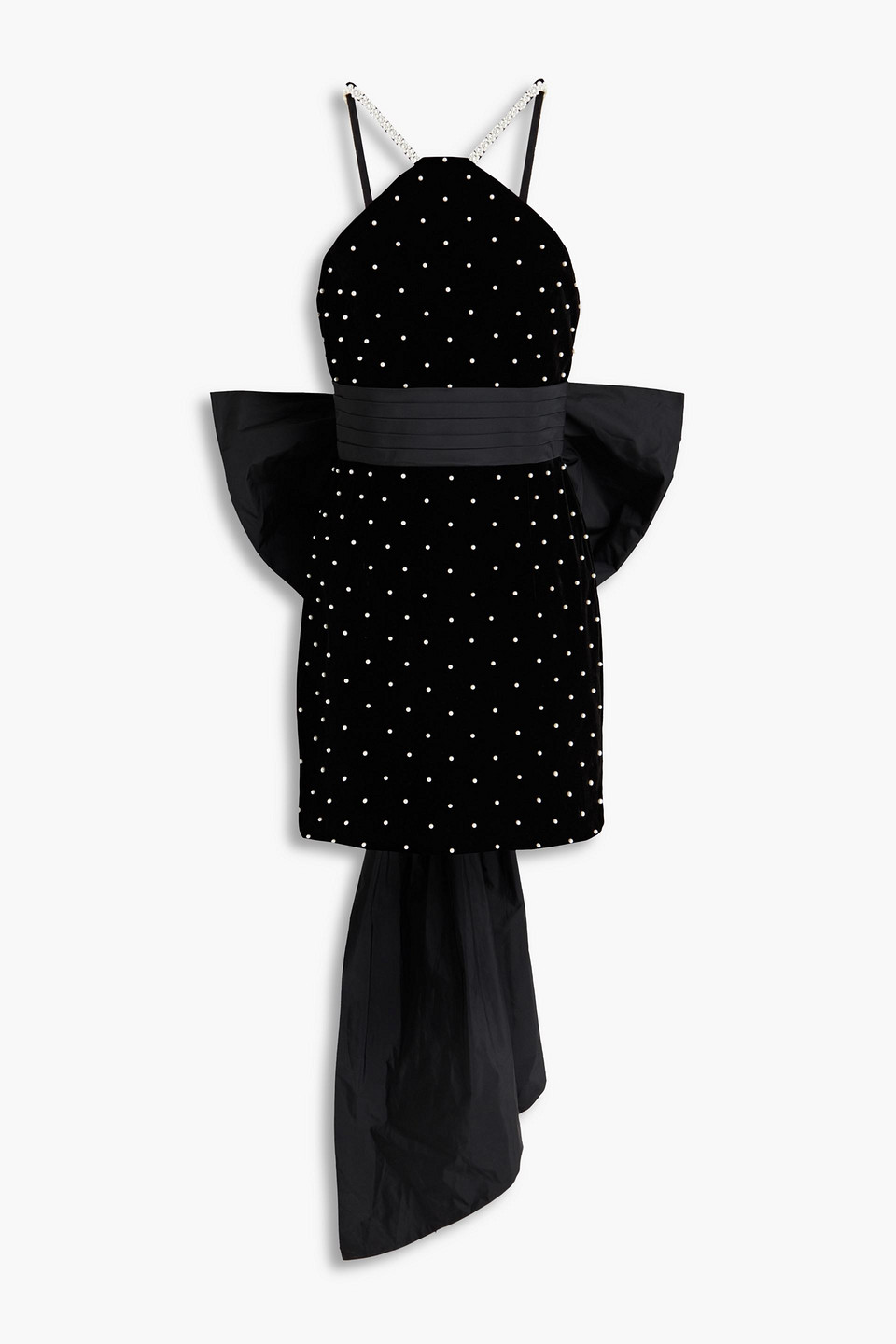 Rebecca Vallance Hope Bow Mini Dress In Black | ModeSens