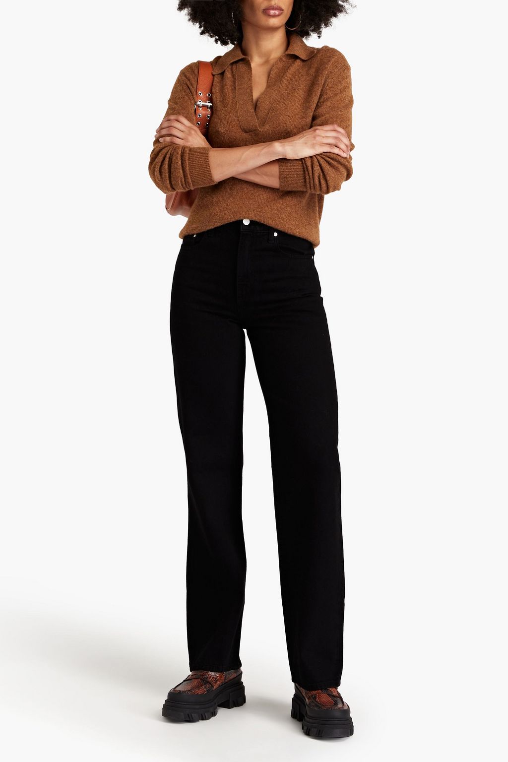 NOBODY DENIM Lou high-rise straight-leg jeans
