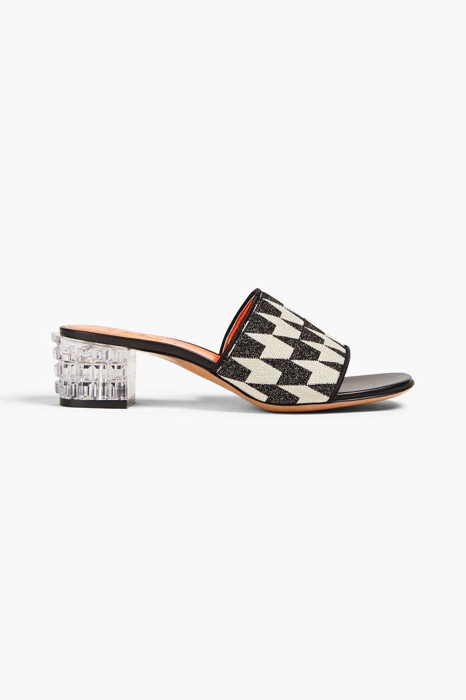 MARNI LAMÉ-JACQUARD MULES