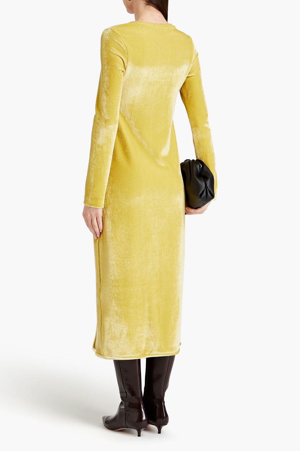 JIL SANDER Velvet midi dress