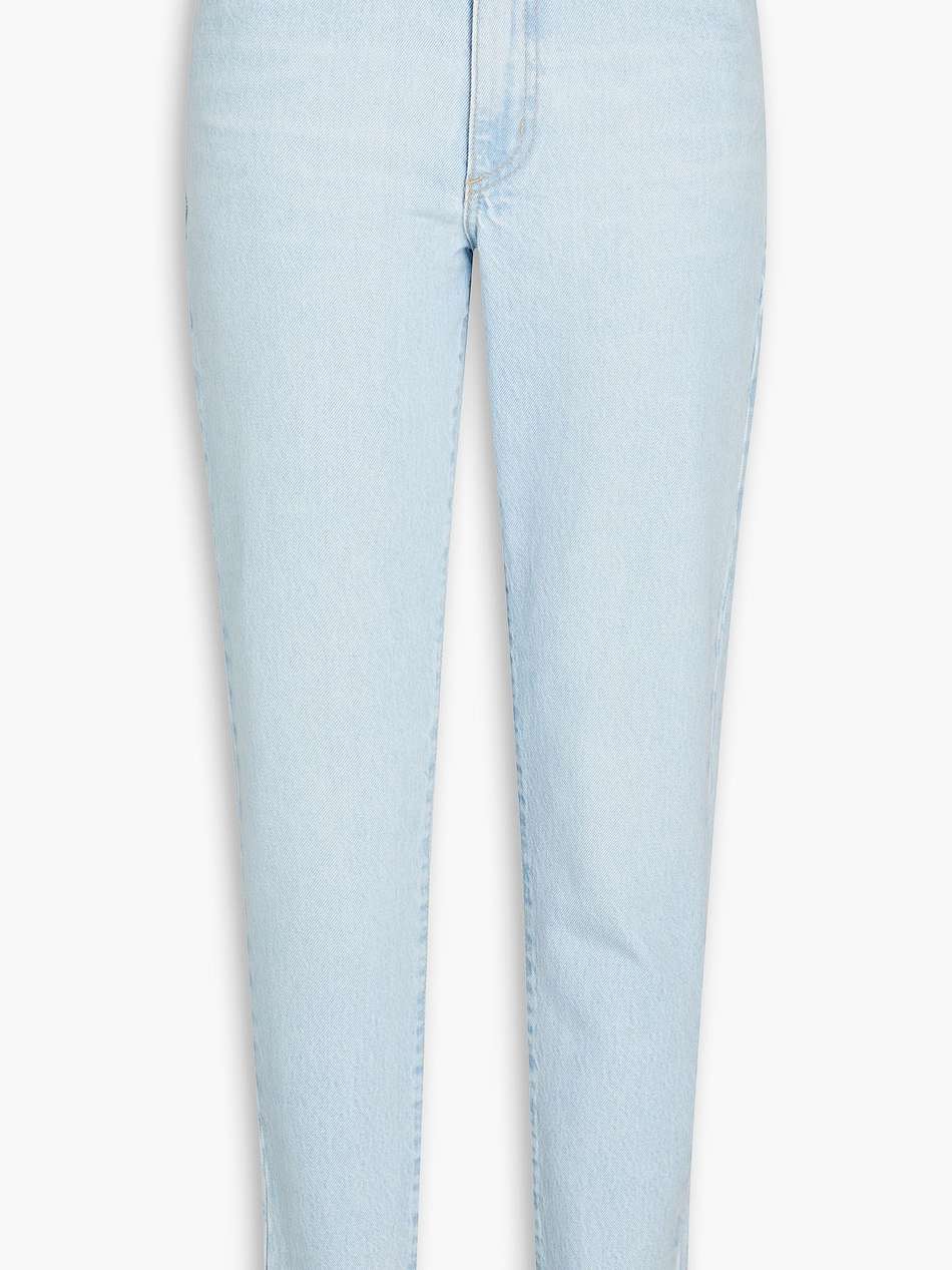 bessette cropped faded high-rise slim-leg jeans