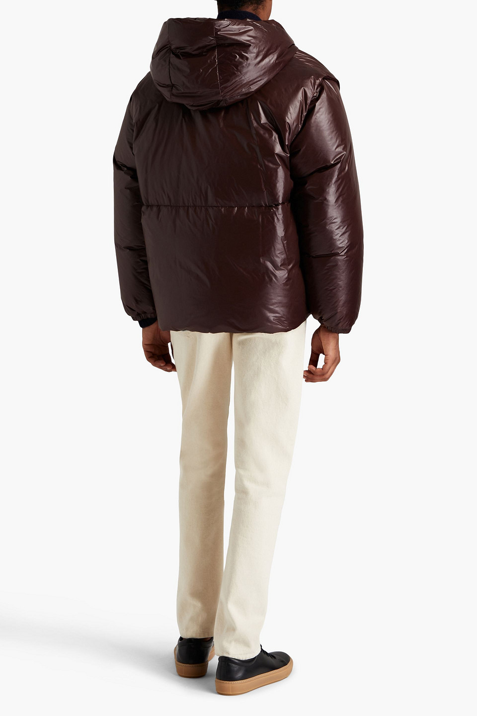  Jil Sander - Convertible Quilted Shell Hooded Down Jacket - Brown - M 