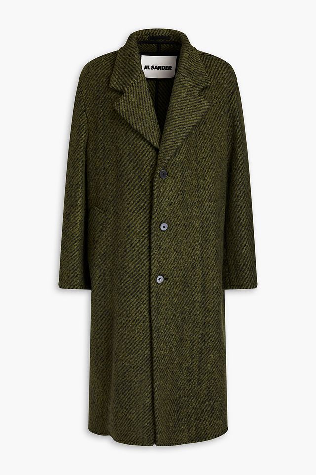Wool-blend bouclé coat