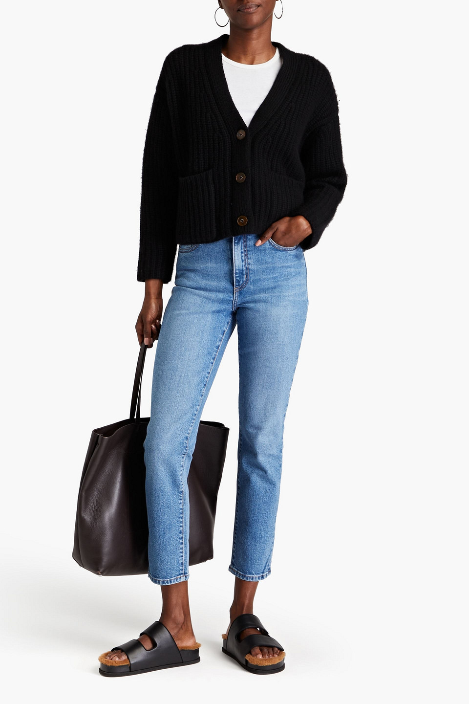 Shop Nobody Denim Kennedy Mid-rise Slim-leg Jeans In Mid Denim