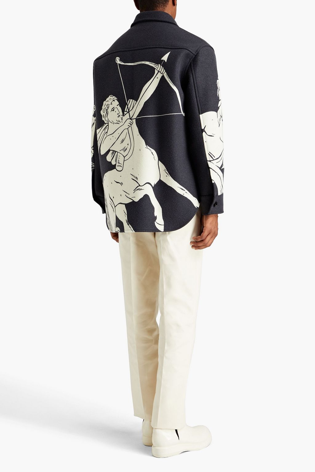 JIL SANDER Printed wool-felt jacket