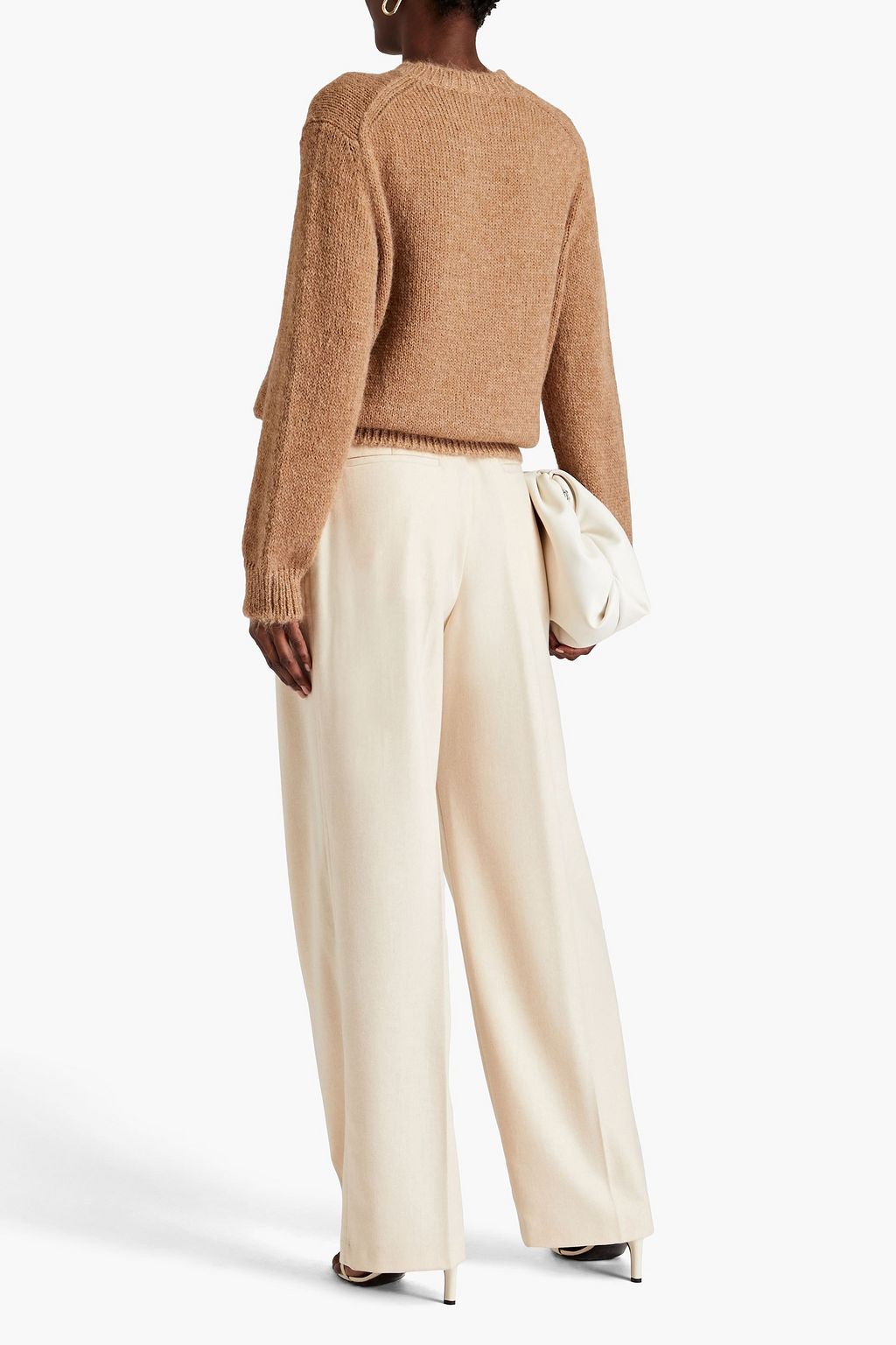 JIL SANDER+ ウール ワイドレッグパンツ