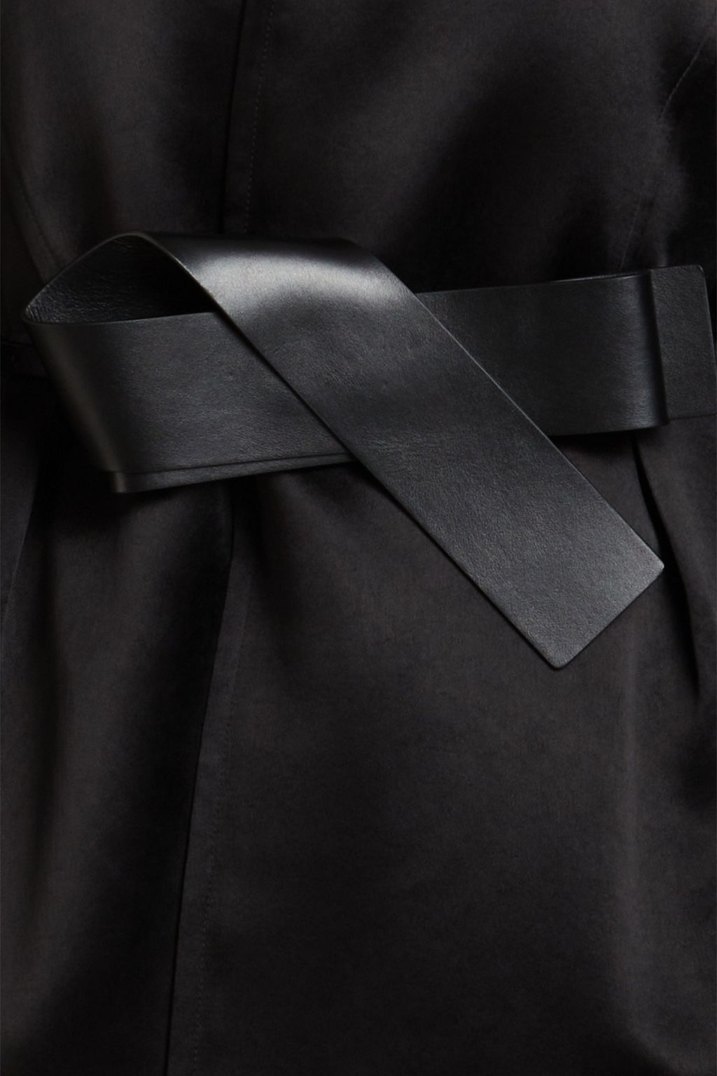 JIL SANDER 새틴 벨티드 재킷