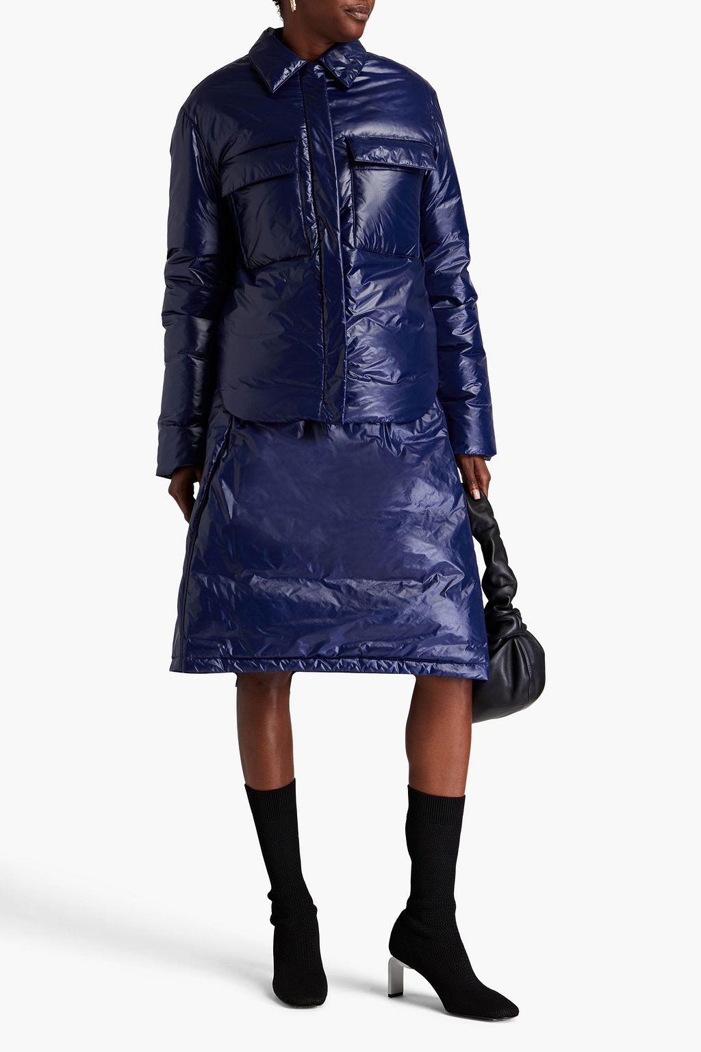 JIL SANDER+ シェルジャケット コーティング パッド入り