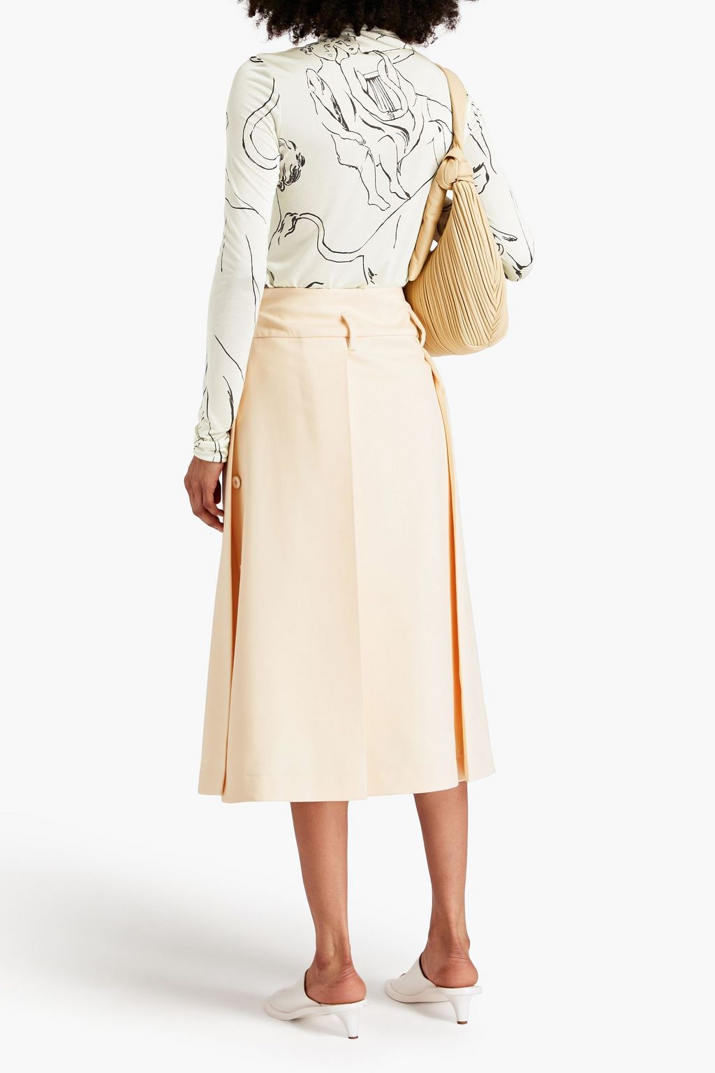 JIL SANDER シルク トップス プリント入り