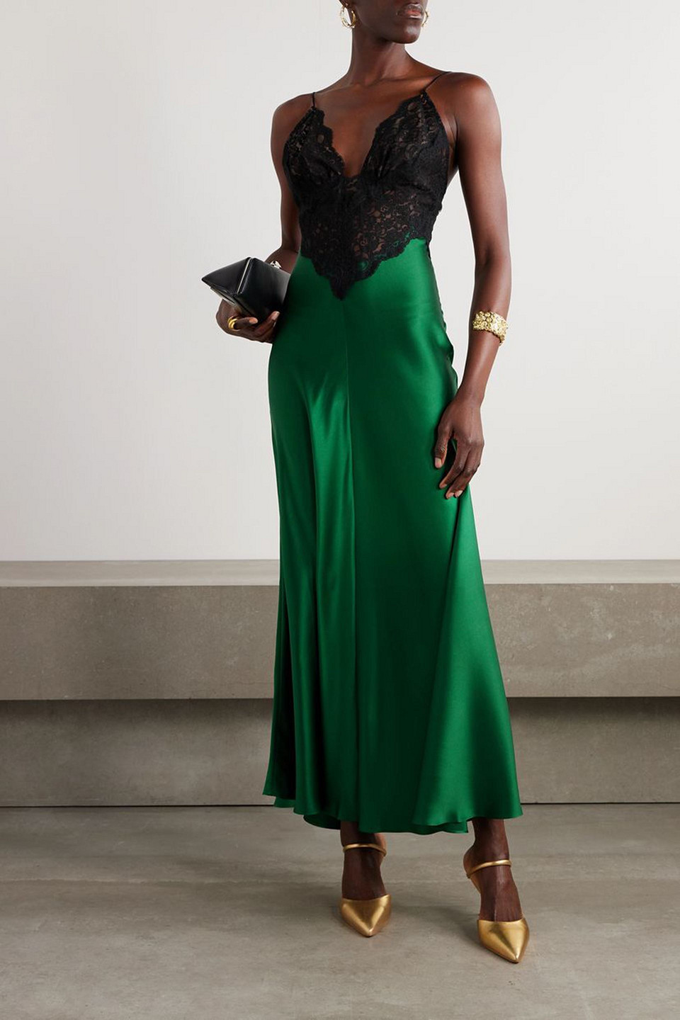 Rodarte Silk-satin and cotton-blend lace maxi dress | Smart Closet Rodarte Silk-satin and cotton-blend lace maxi dress | Smart Closet