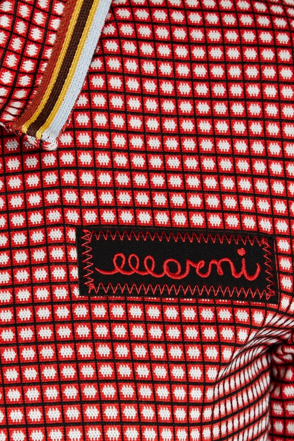 MARNI Jacquard-knit polo shirt