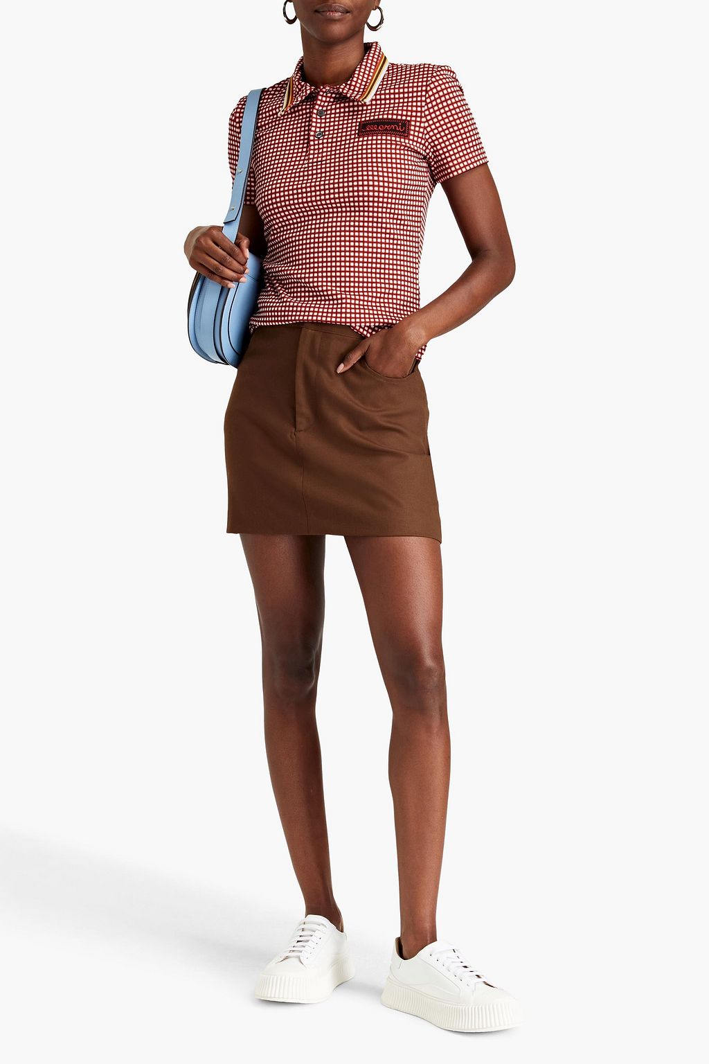 MARNI Jacquard-knit polo shirt