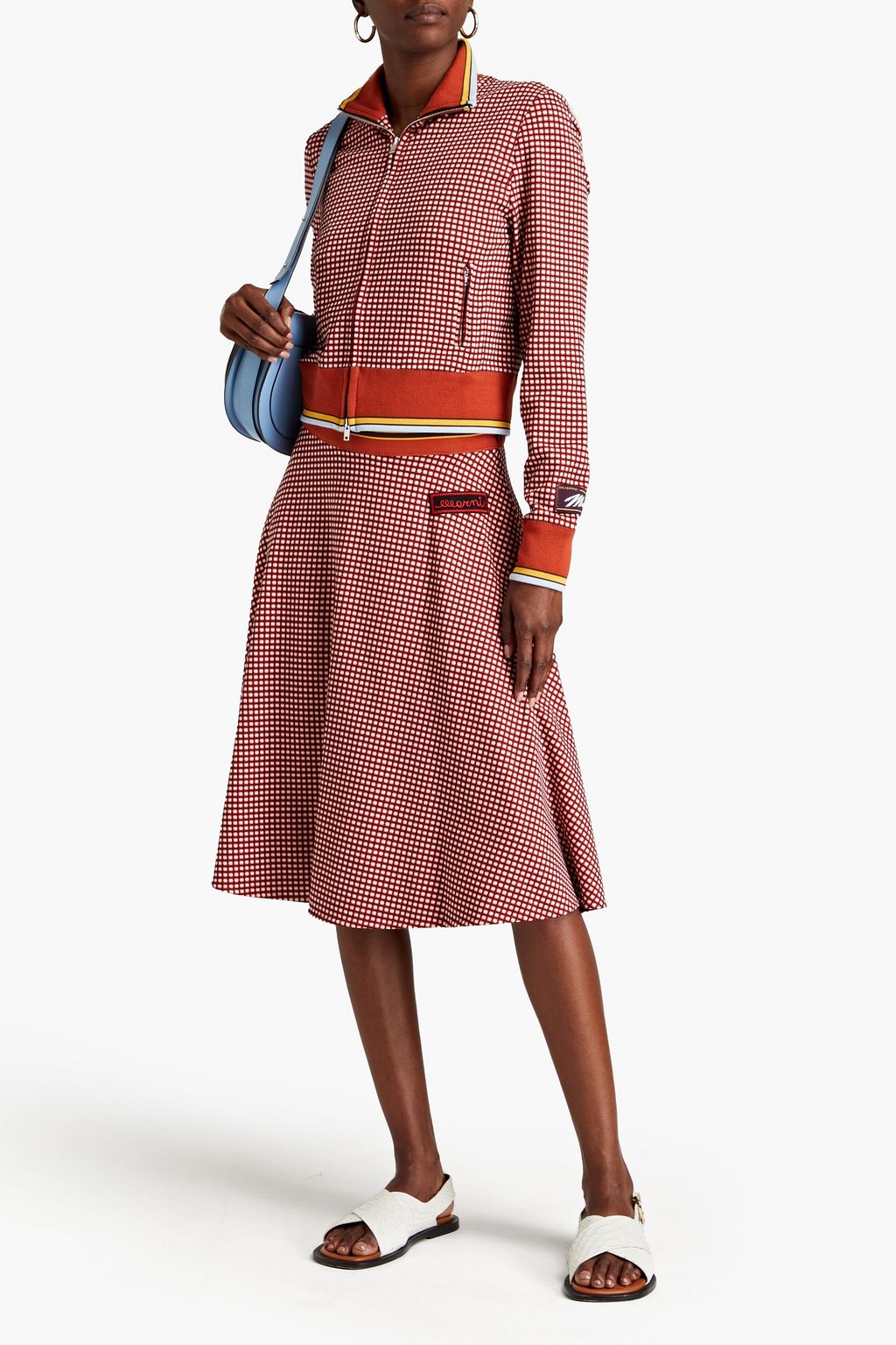 MARNI Jacquard-knit skirt