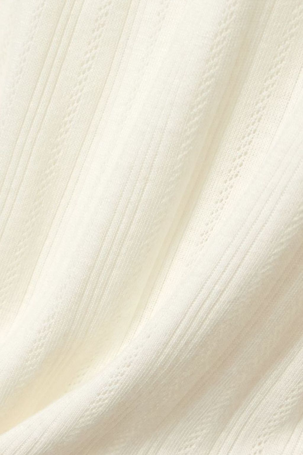 EBERJEY Ribbed pointelle-knit Pima cotton and TENCEL™ Modal-blend wide-leg pajama pants