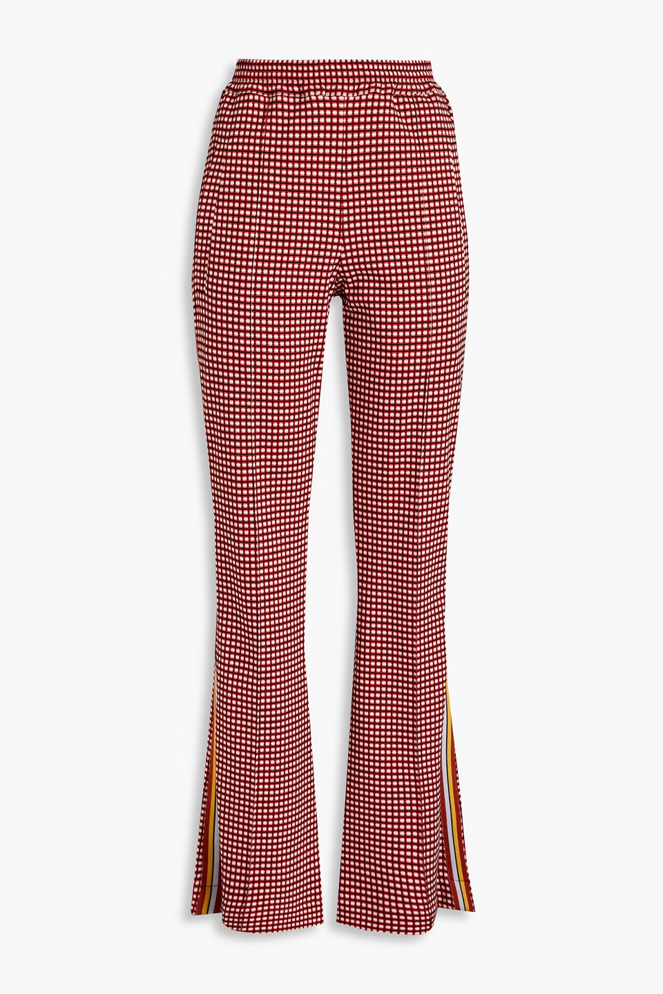 Marni - Jacquard-knit flared pants - Red - IT 42