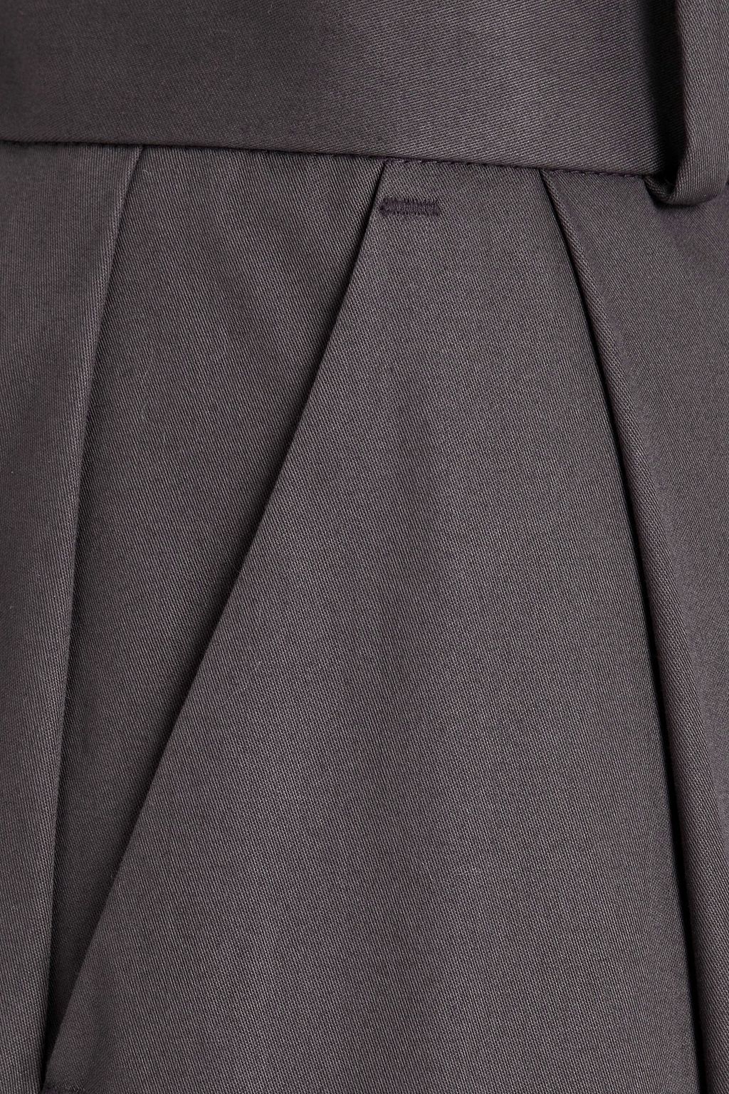 BITE STUDIOS コットンツイル ワイドレッグパンツ タック入り