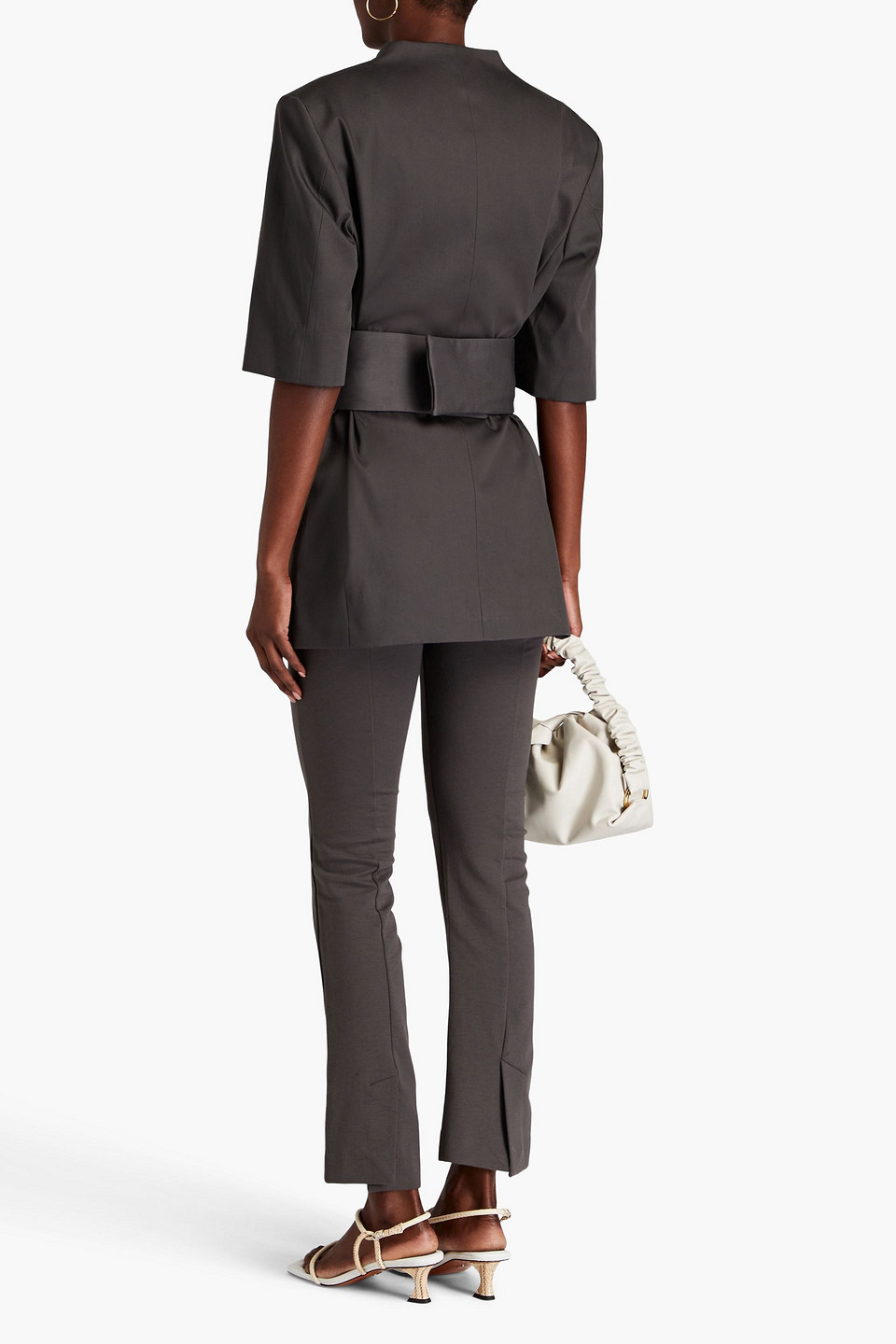 BITE STUDIOS BELTED COTTON BLAZER