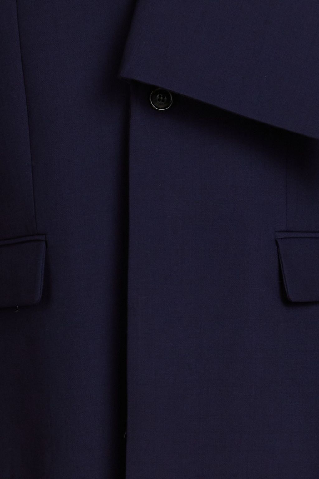BITE STUDIOS Strike asymmetric wool and silk-blend blazer