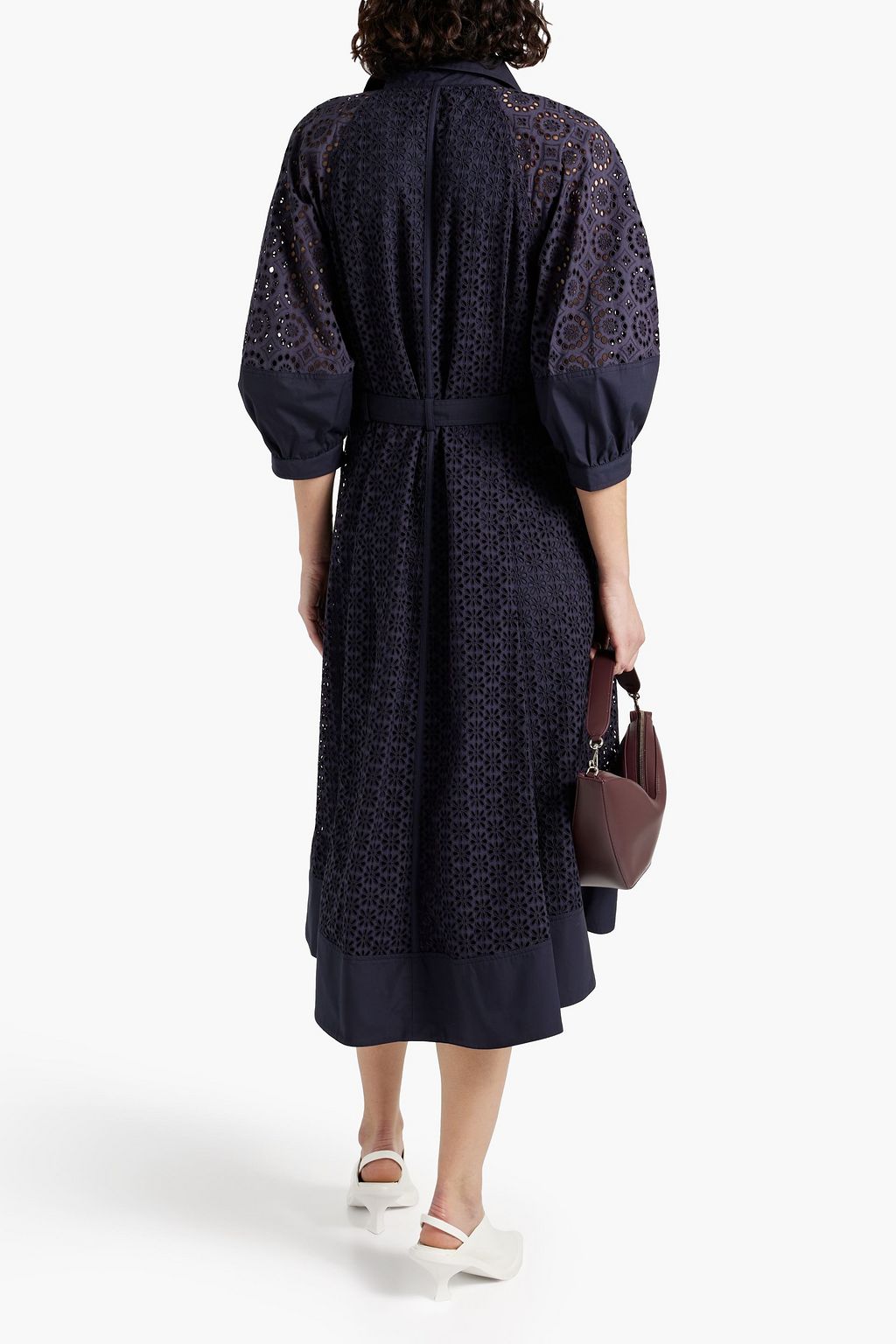 3.1 PHILLIP LIM Belted broderie anglaise cotton midi dress