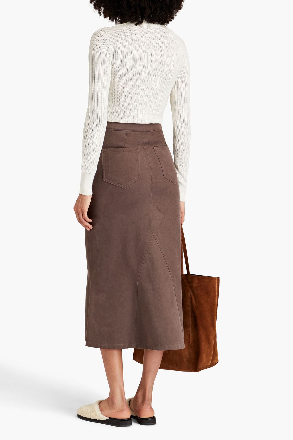 VERONICA BEARD Pointelle-knit sweater