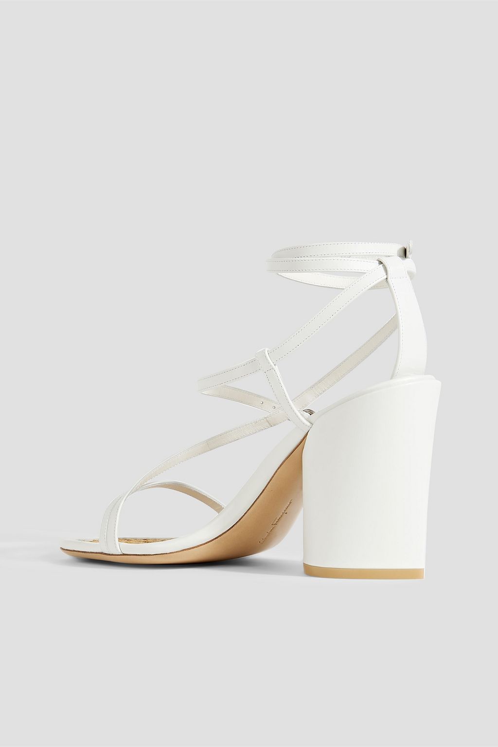 FERRAGAMO Egadi 85 leather sandals