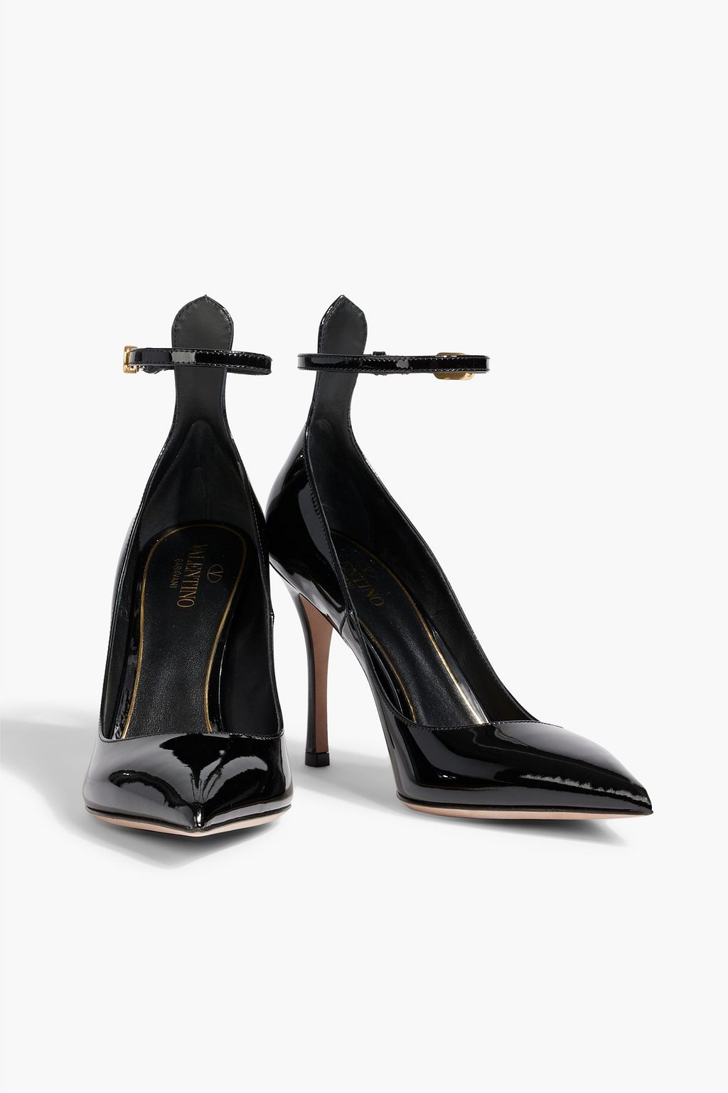 VALENTINO GARAVANI Tan-Go 100 patent-leather pumps