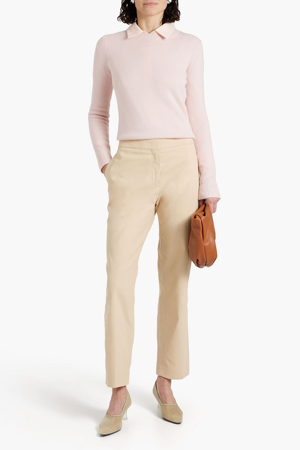 JIL SANDER Cotton-twill straight-leg pants