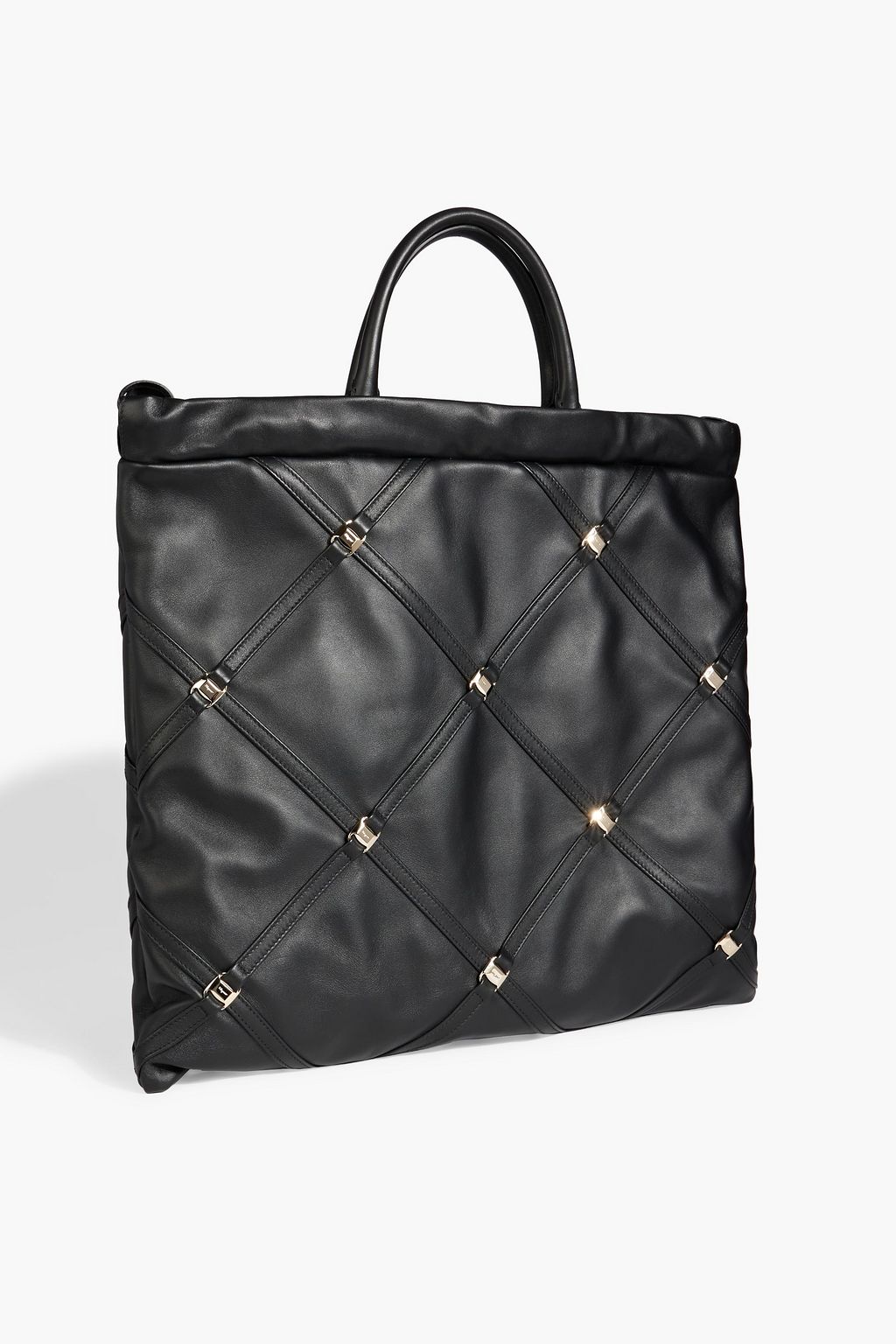 FERRAGAMO Vara Chain embellished leather tote