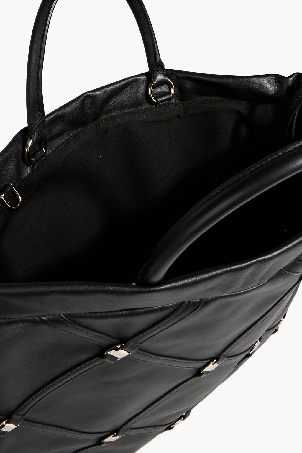 FERRAGAMO Vara Chain embellished leather tote