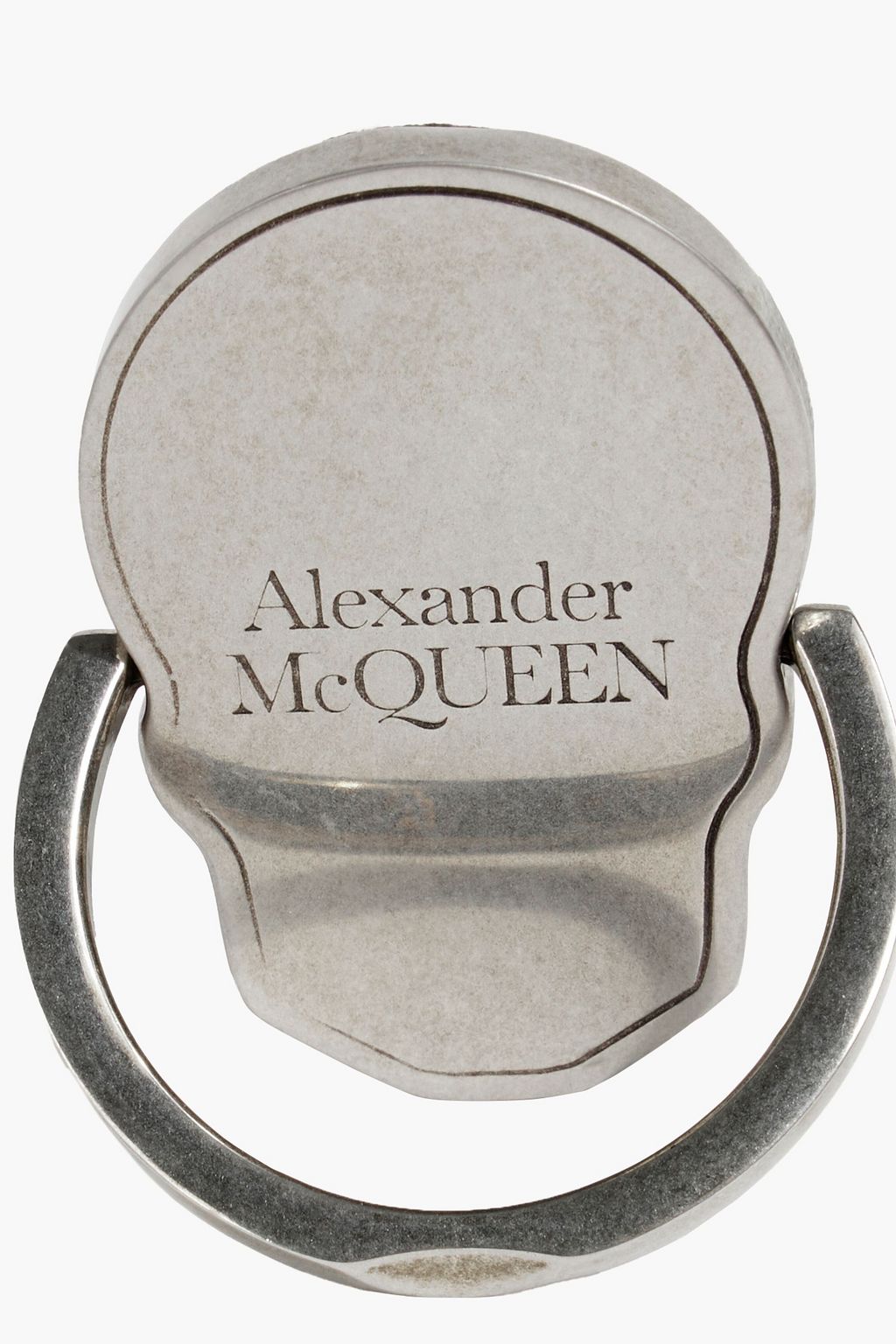 MCQUEEN Silver-tone phone ring