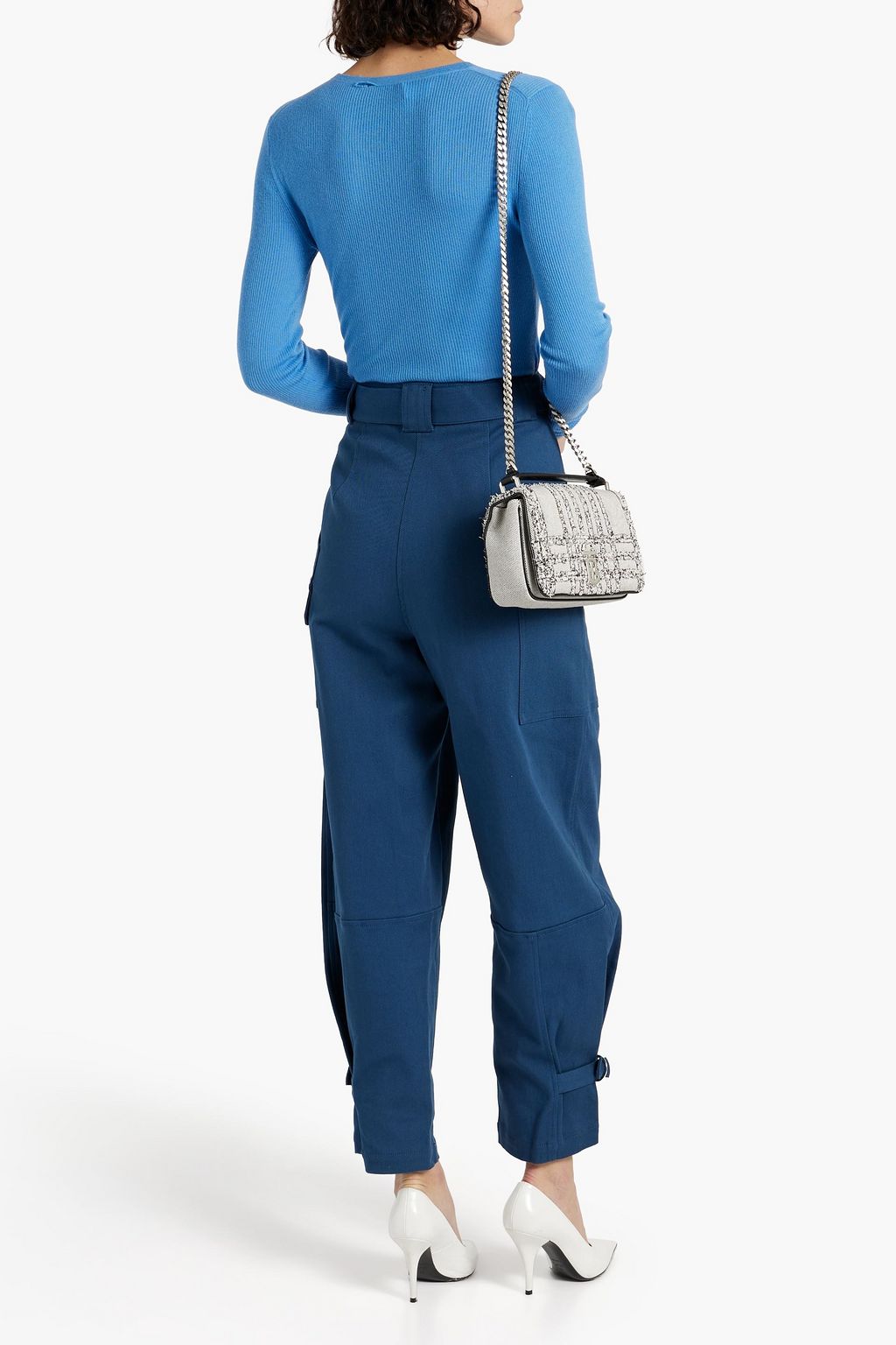 3.1 PHILLIP LIM بنطال كارغو من التويل المصنوع من مزيج من القطن