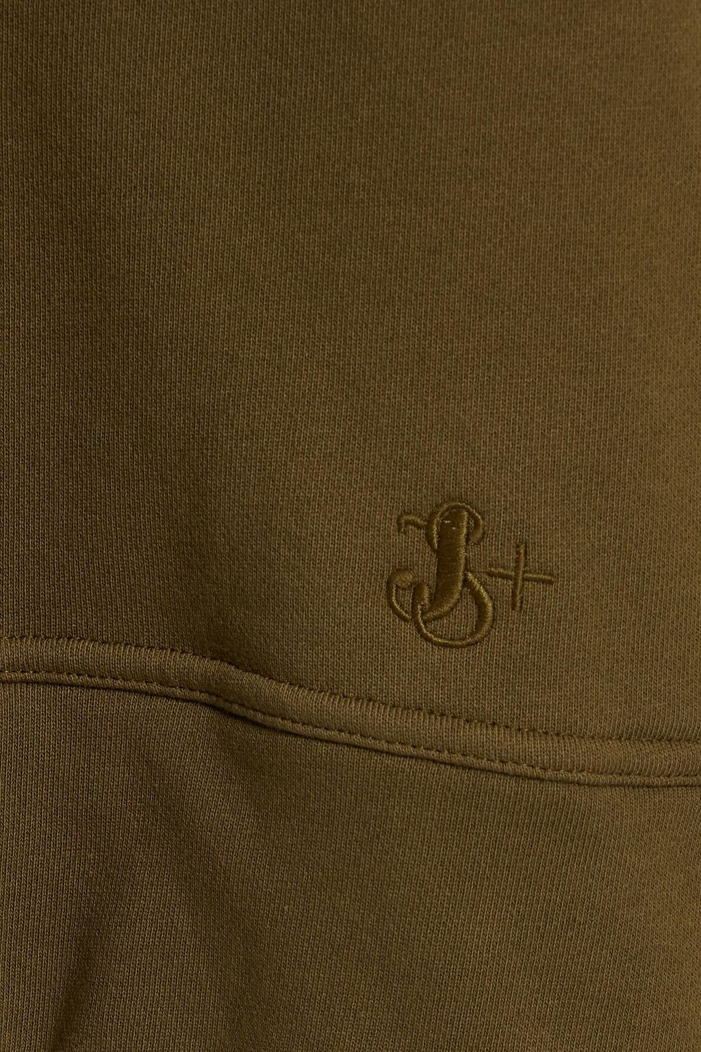 JIL SANDER French cotton-terry zip-up hoodie