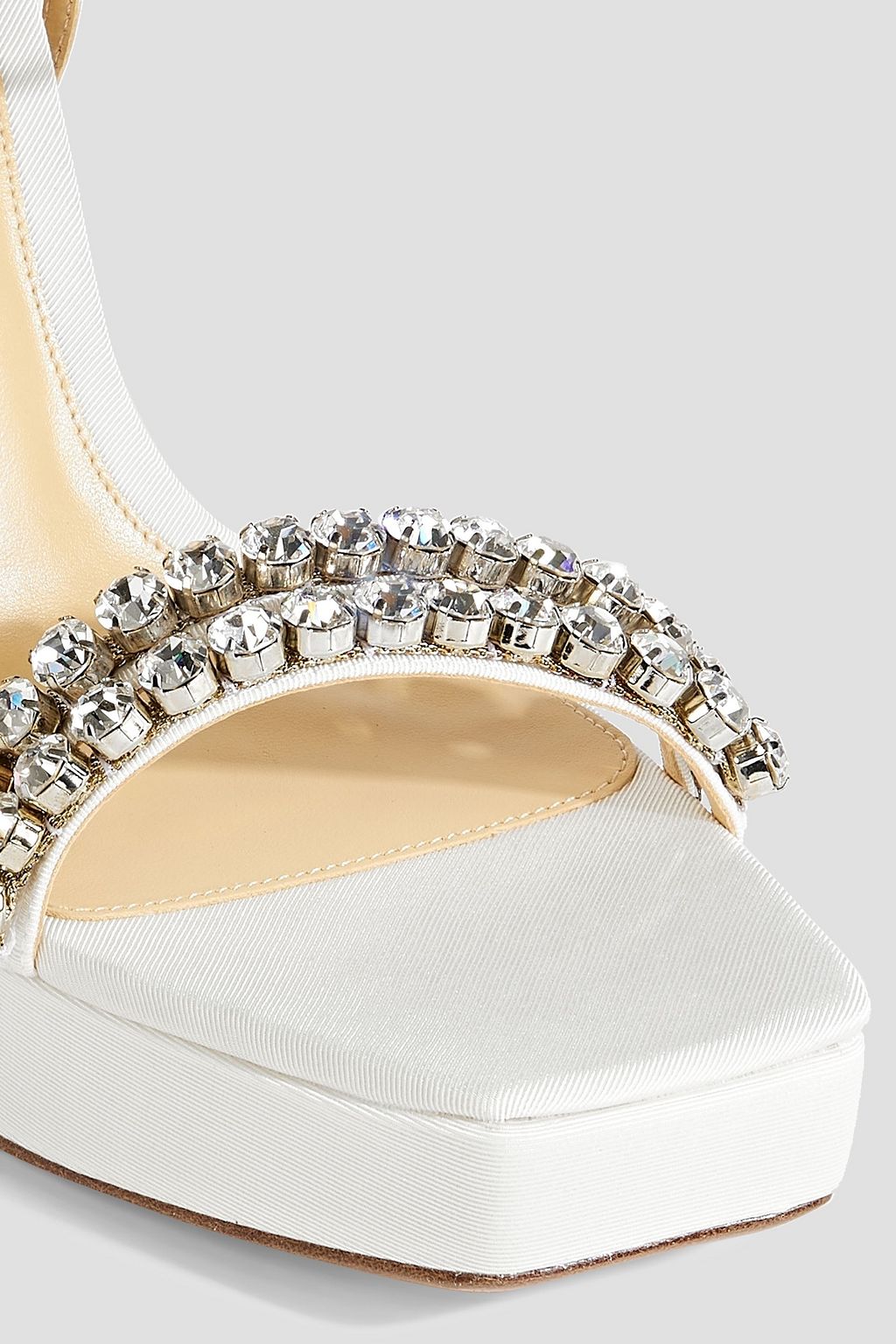 ALEXANDRE BIRMAN Agnes ファイユ プラットフォームサンダル クリスタル付き