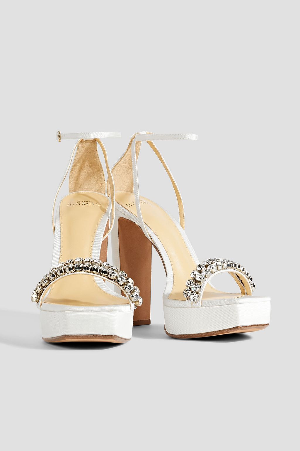 ALEXANDRE BIRMAN Agnes ファイユ プラットフォームサンダル クリスタル付き