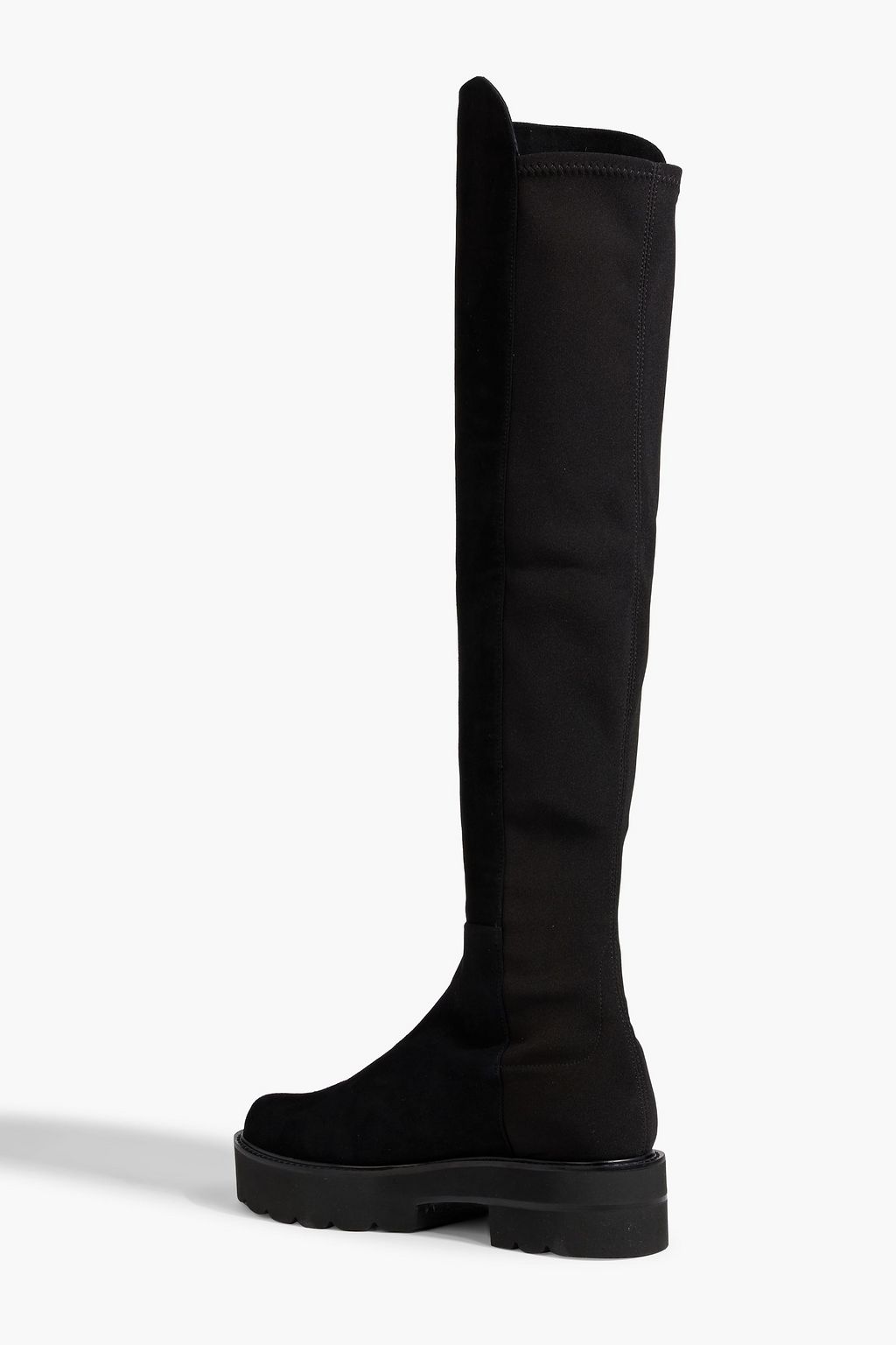 STUART WEITZMAN Microstretch and suede over-the-knee boots