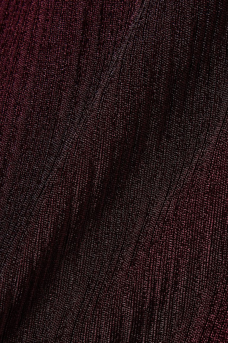 RABANNE TIE-DETAILED METALLIC PLISSÉ-KNIT SWEATER