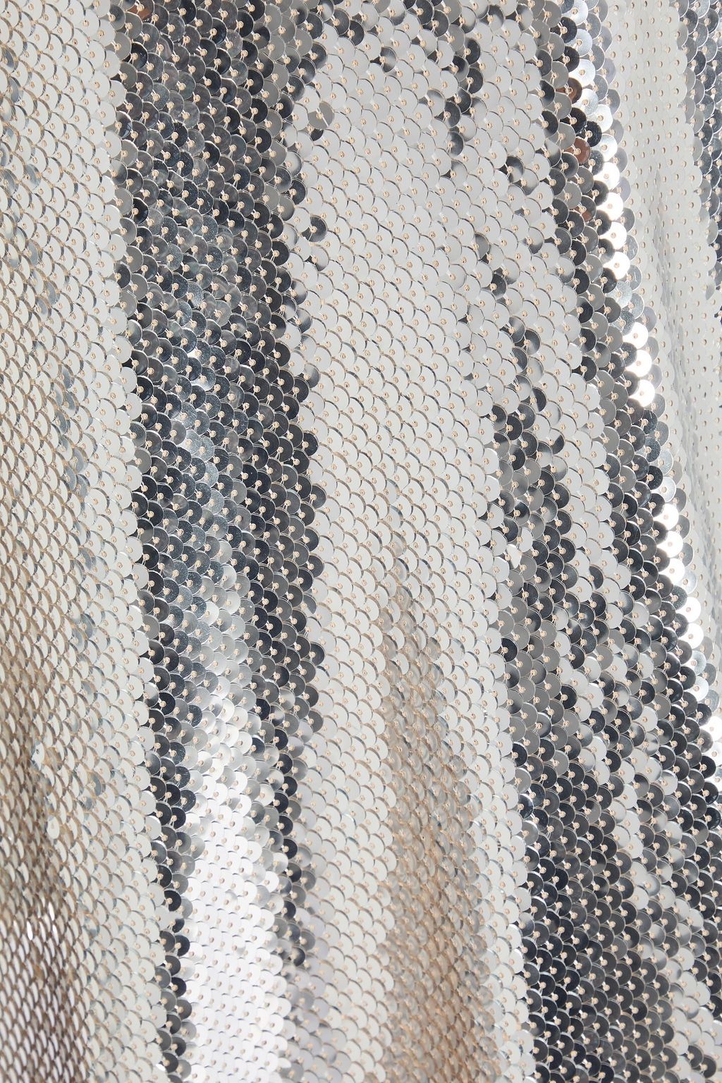 RABANNE Sequined cupro-blend jersey mini dress