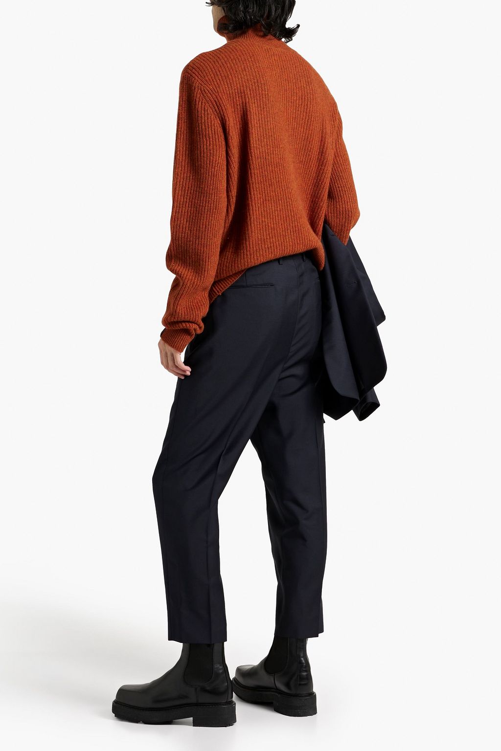JIL SANDER Wool and mohair-blend pants