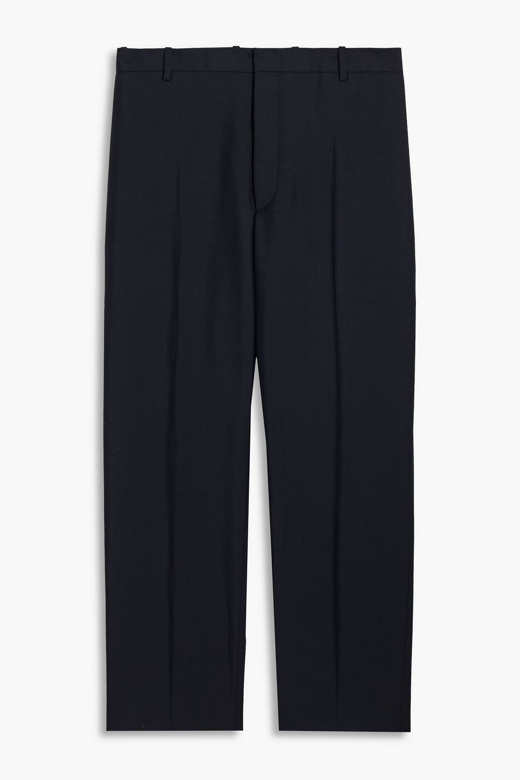 JIL SANDER WOOL/ MOHAIR SLACKS BLACK