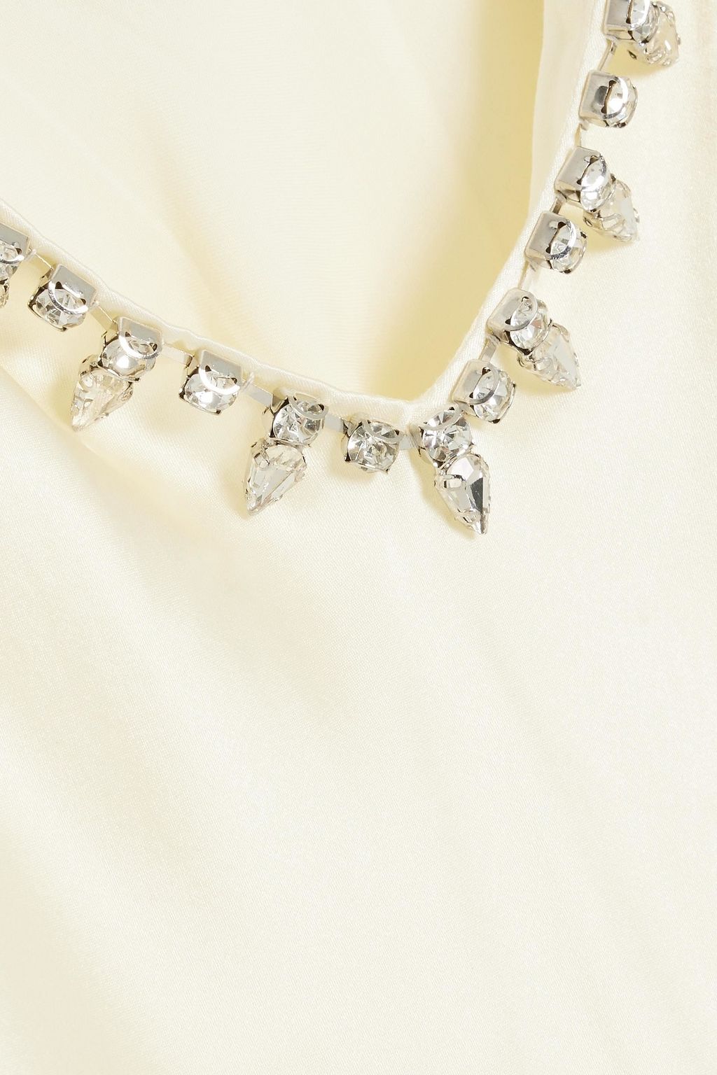 CAMI NYC Raven embellished silksatin midi slip dress Sale up to 70