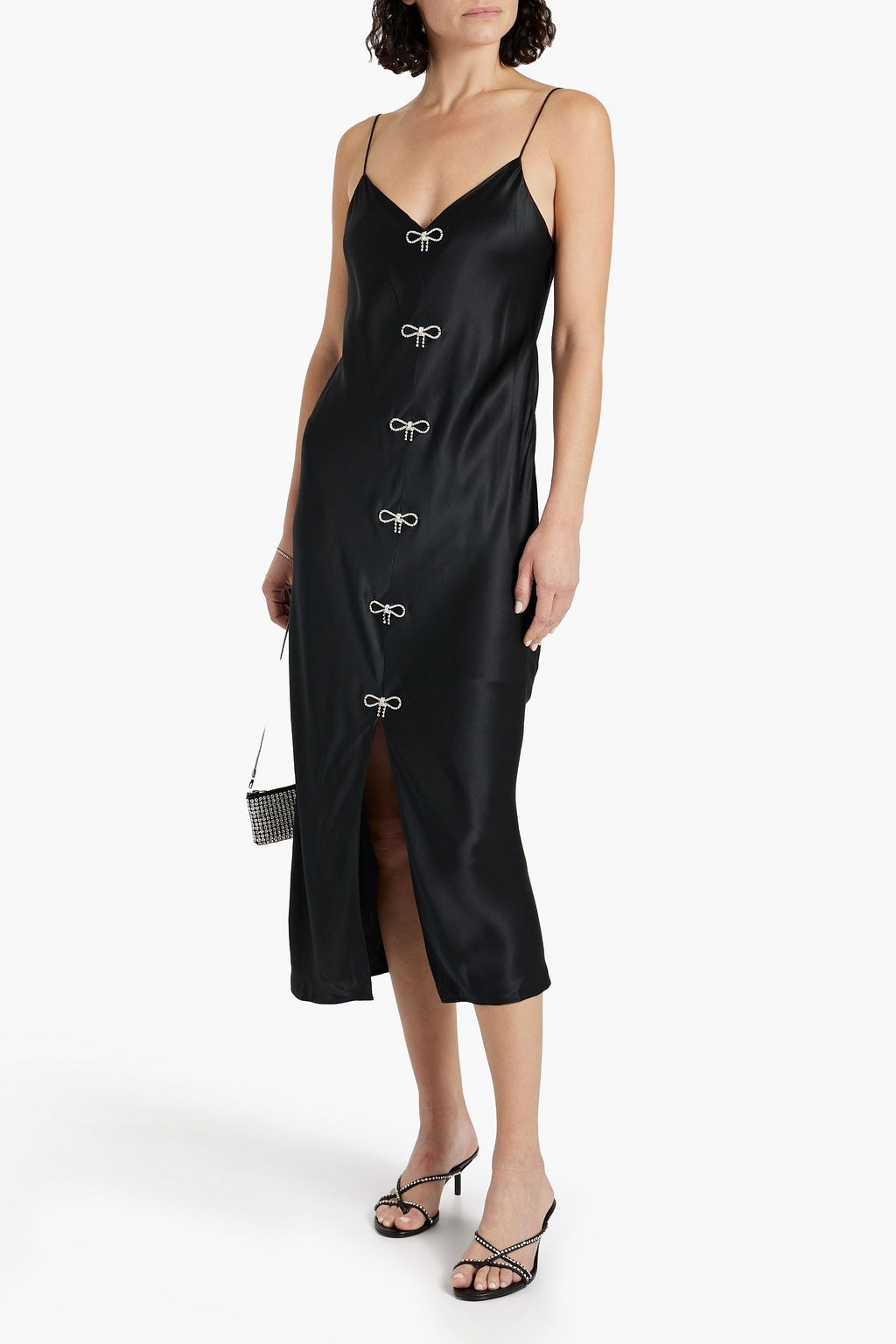 CAMI NYC Cerula embellished silkcharmeuse midi slip dress THE