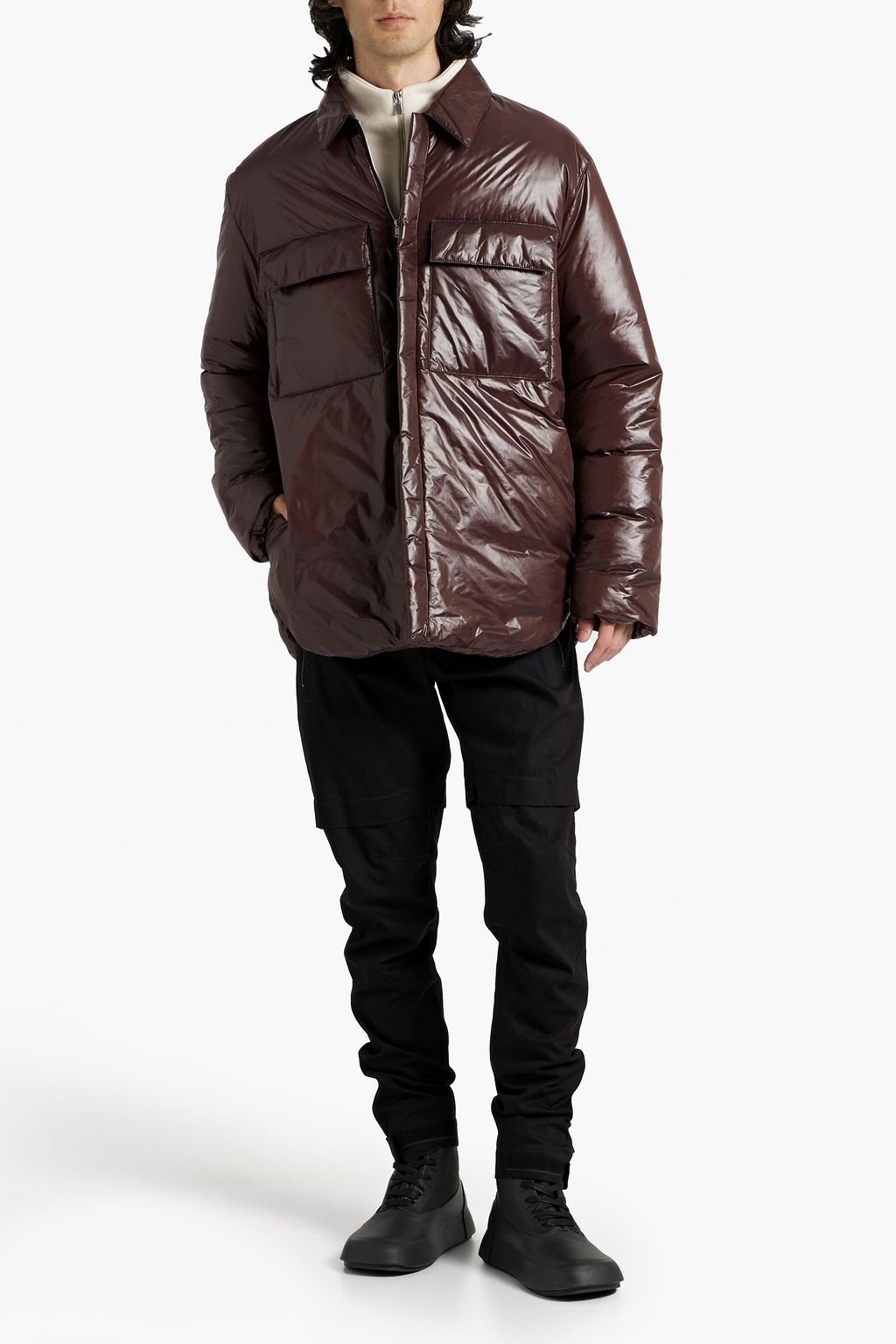 JIL SANDER+ Daunenjacke aus gestepptem Shell