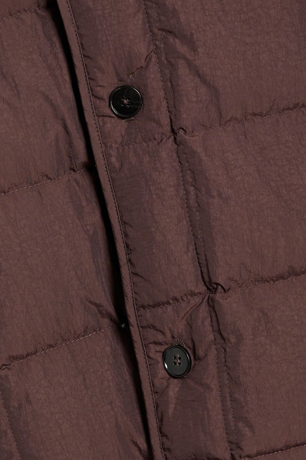 JIL SANDER Shearling-trimmed quilted shell down jacket