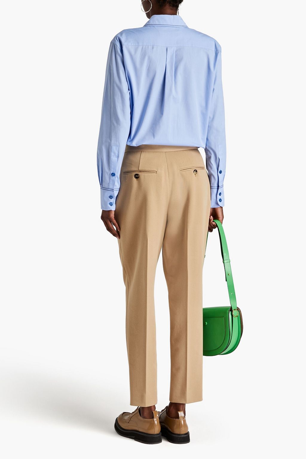 MARNI Pleated twill tapered pants