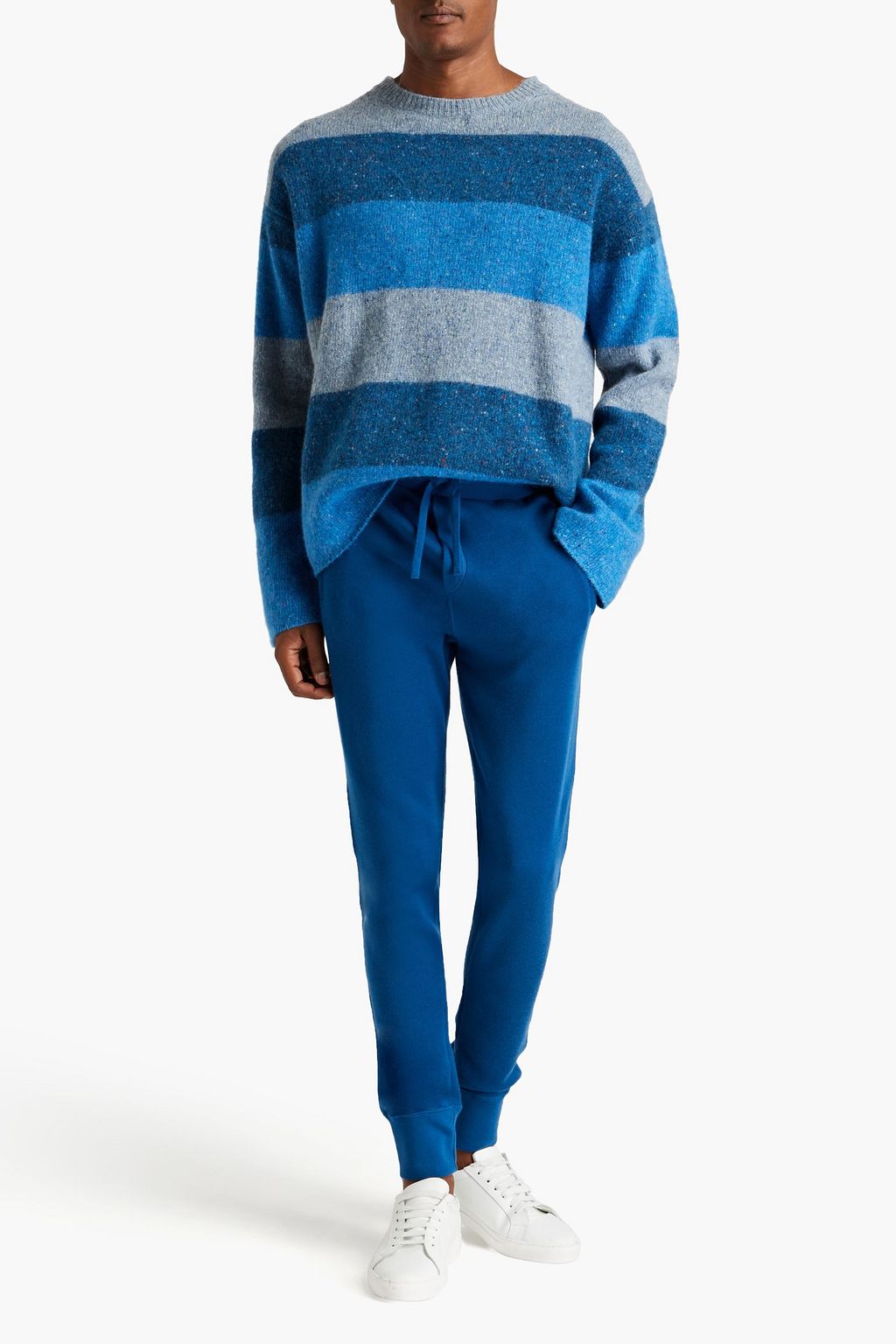 DOLCE&GABBANA Slim-fit cashmere-blend track pants