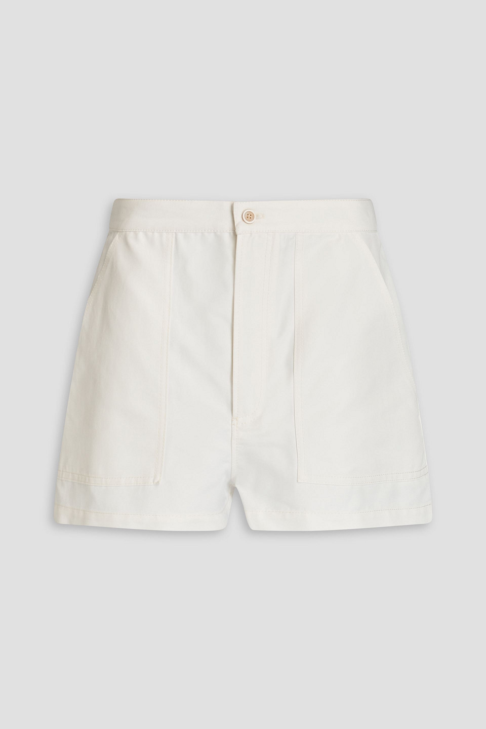 Shop Marni Twill Shorts In White