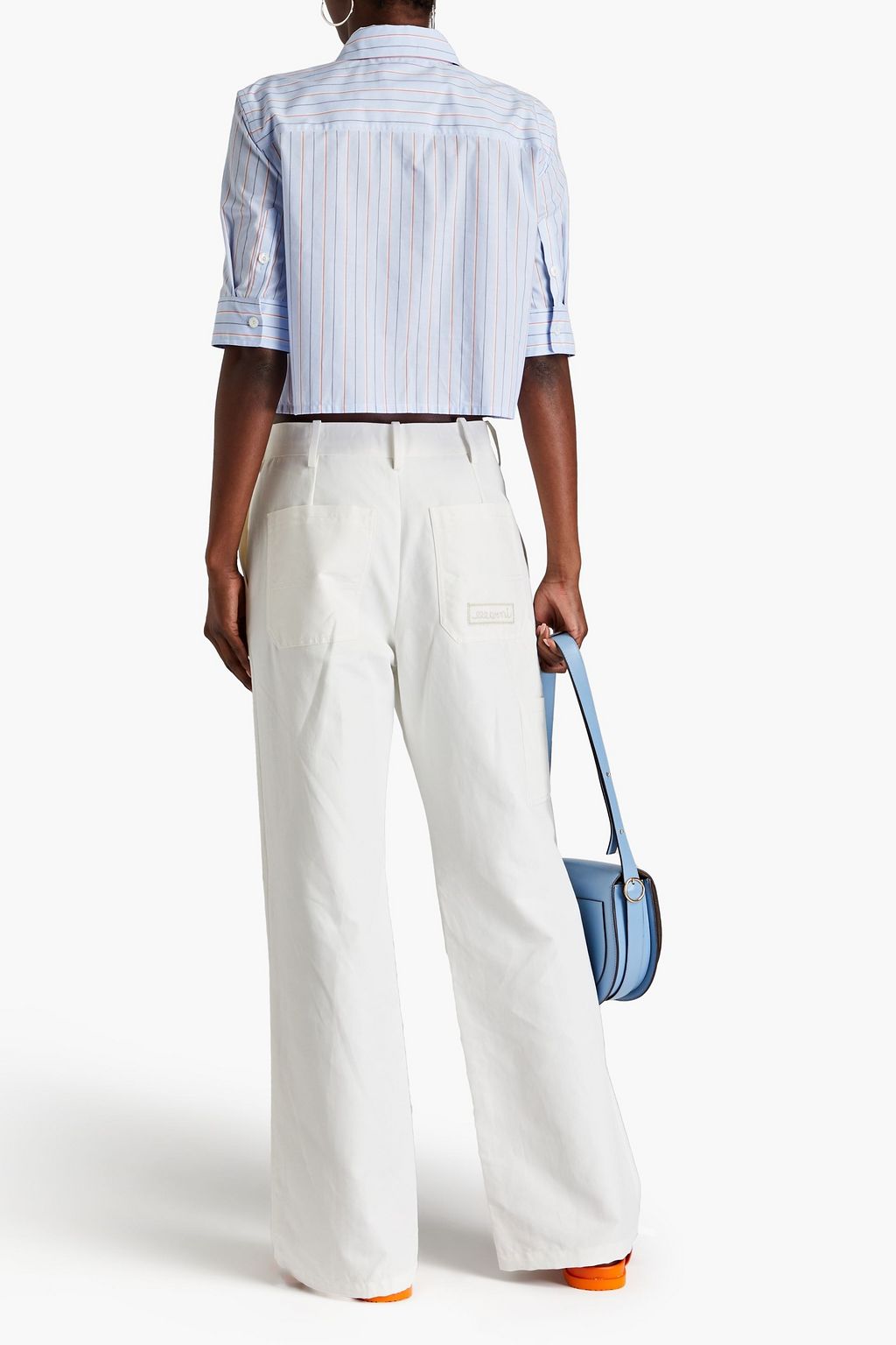 MARNI Satin-twill straight-leg pants