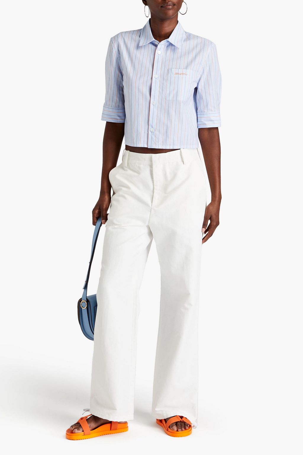 MARNI Satin-twill straight-leg pants